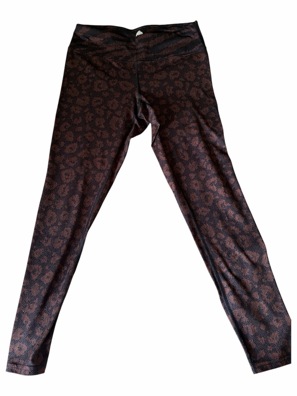 Burton Leopard Print High-Waist Leggings - Brownish & Black